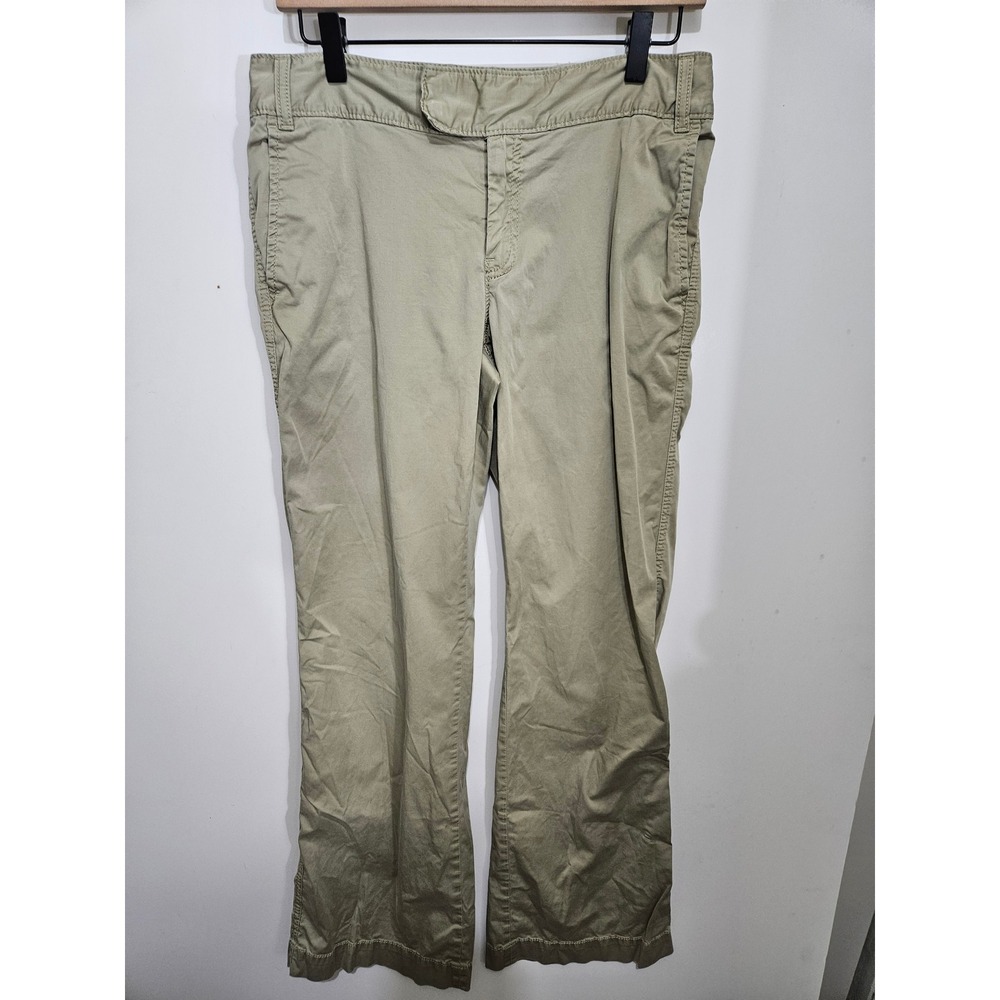 Banana Republic Khaki Stretch Cotton Chino Pants Tan Bootcut Size 8